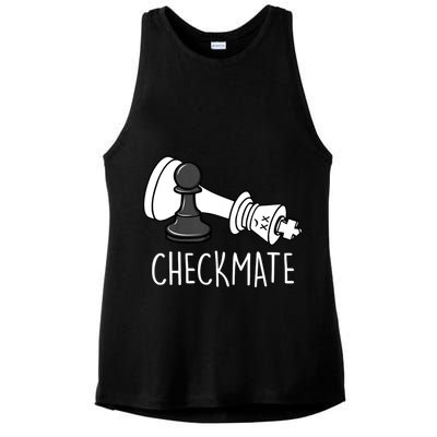 Chess Checkmate Chess Player King Pawn Graphic Ladies PosiCharge Tri-Blend Wicking Tank