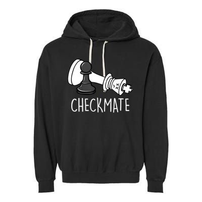 Chess Checkmate Chess Player King Pawn Graphic Garment-Dyed Fleece Hoodie