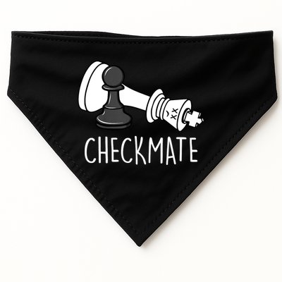 Chess Checkmate Chess Player King Pawn Graphic USA-Made Doggie Bandana