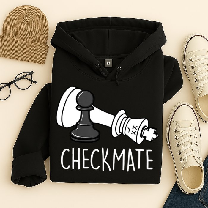 Chess Checkmate Chess Player King Pawn Graphic Hoodie