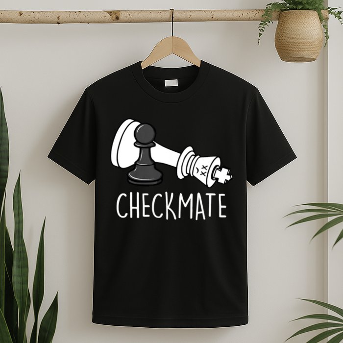 Chess Checkmate Chess Player King Pawn Graphic T-Shirt