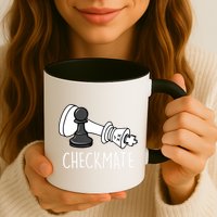 Chess Checkmate Chess Player King Pawn Graphic Mug