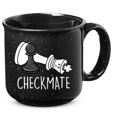 Chess Checkmate Chess Player King Pawn Graphic 15oz Campfire Ceramic Mug