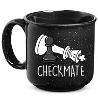 Chess Checkmate Chess Player King Pawn Graphic 15oz Campfire Ceramic Mug