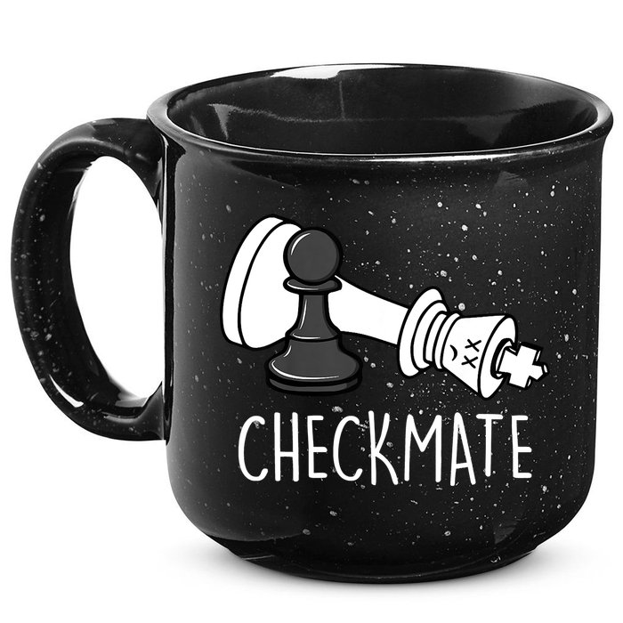 Chess Checkmate Chess Player King Pawn Graphic 15oz Campfire Ceramic Mug