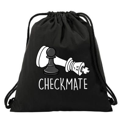 Chess Checkmate Chess Player King Pawn Graphic Drawstring Bag