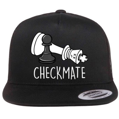 Chess Checkmate Chess Player King Pawn Graphic Flatbill Hat