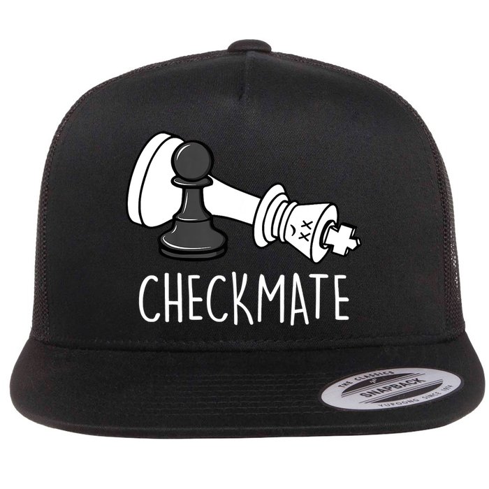 Chess Checkmate Chess Player King Pawn Graphic Flatbill Hat