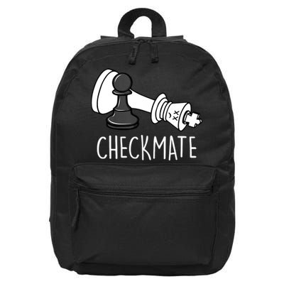 Chess Checkmate Chess Player King Pawn Graphic 16 in Basic Backpack