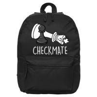 Chess Checkmate Chess Player King Pawn Graphic 16 in Basic Backpack