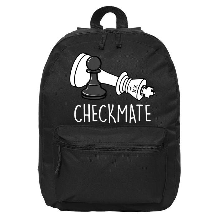 Chess Checkmate Chess Player King Pawn Graphic 16 in Basic Backpack