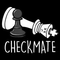 Chess Checkmate Chess Player King Pawn Graphic 16 in Basic Backpack