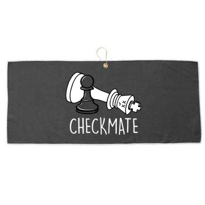 Chess Checkmate Chess Player King Pawn Graphic Large Microfiber Waffle Golf Towel
