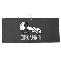 Chess Checkmate Chess Player King Pawn Graphic Large Microfiber Waffle Golf Towel
