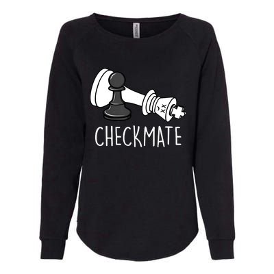 Chess Checkmate Chess Player King Pawn Graphic Womens California Wash Sweatshirt