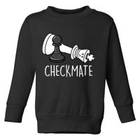 Chess Checkmate Chess Player King Pawn Graphic Toddler Sweatshirt