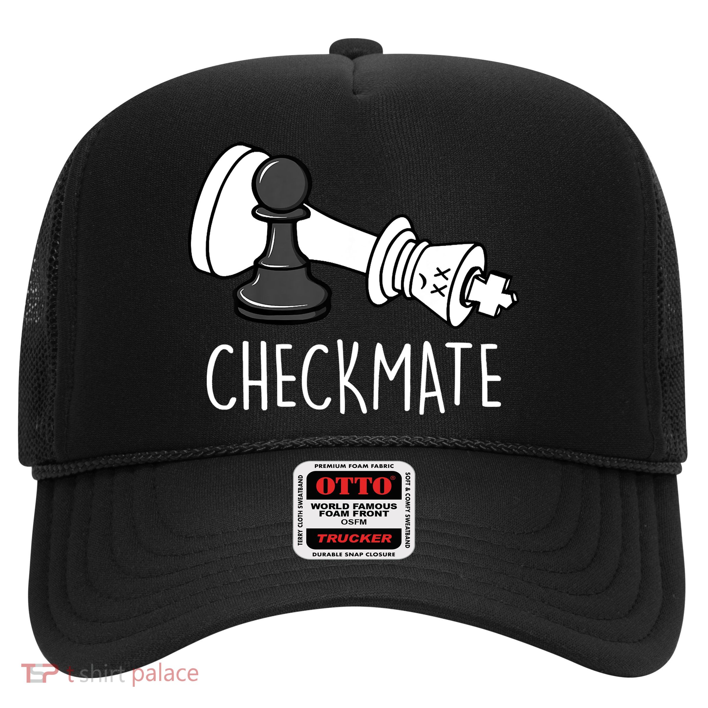 Chess Checkmate Chess Player King Pawn Graphic Trucker Hat