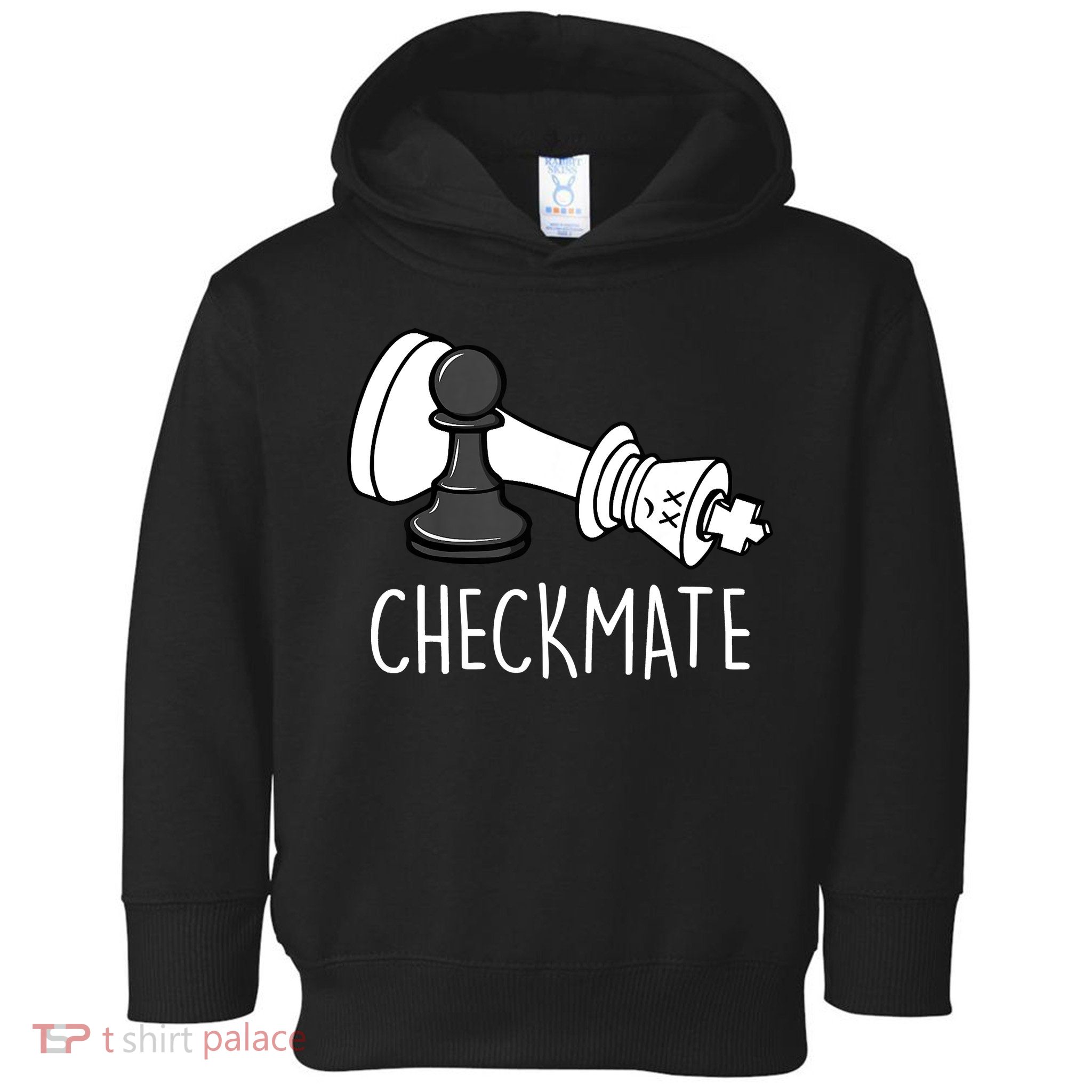 Chess Checkmate Chess Player King Pawn Graphic Toddler Hoodie