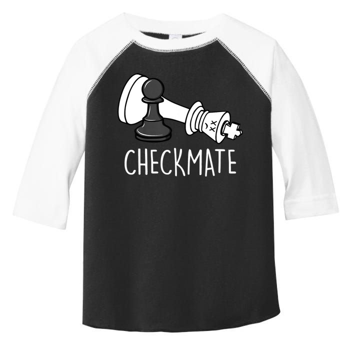 Chess Checkmate Chess Player King Pawn Graphic Toddler Fine Jersey T-Shirt