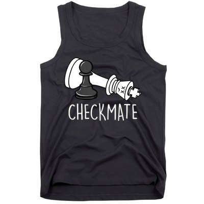 Chess Checkmate Chess Player King Pawn Graphic Tank Top