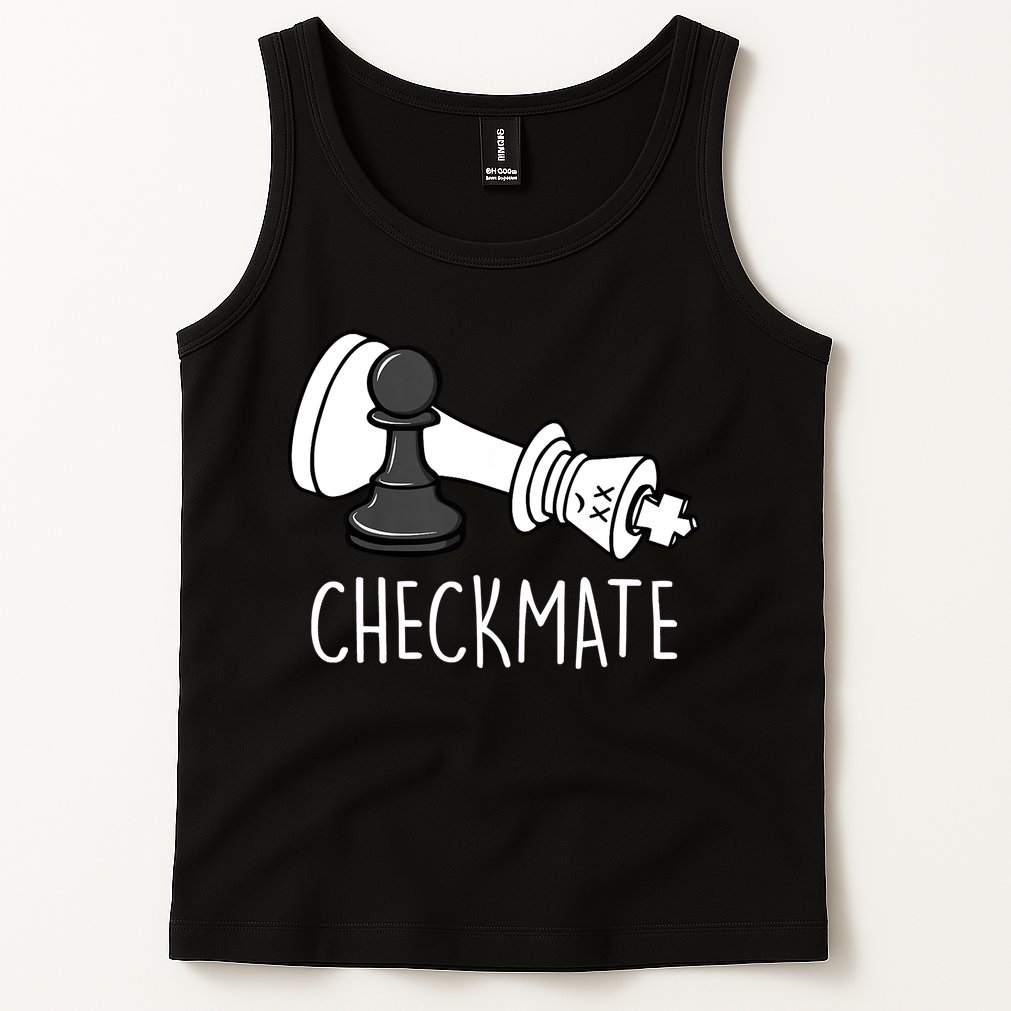 Chess Checkmate Chess Player King Pawn Graphic Tank Top