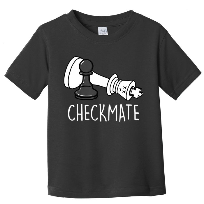Chess Checkmate Chess Player King Pawn Graphic Toddler T-Shirt