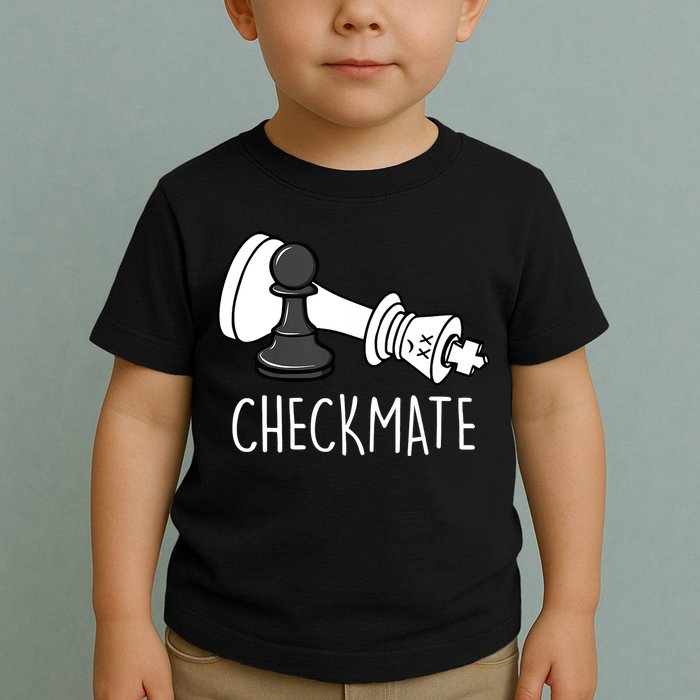 Chess Checkmate Chess Player King Pawn Graphic Toddler T-Shirt