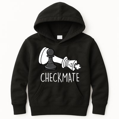 Chess Checkmate Chess Player King Pawn Graphic Kids Hoodie