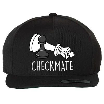 Chess Checkmate Chess Player King Pawn Graphic Wool Snapback Cap