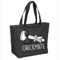 Chess Checkmate Chess Player King Pawn Graphic Zip Tote Bag