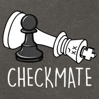Chess Checkmate Chess Player King Pawn Graphic Cotton Canvas Backpack