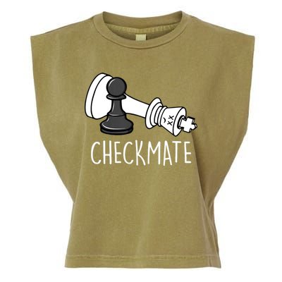 Chess Checkmate Chess Player King Pawn Graphic Garment-Dyed Women's Muscle Tee