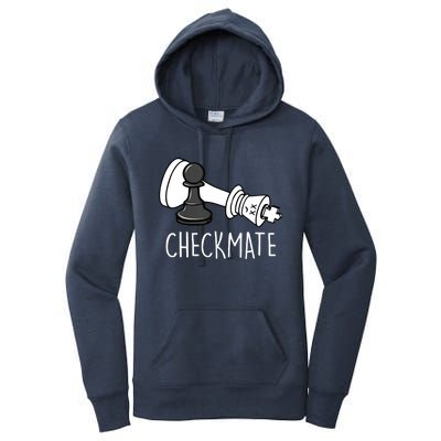 Chess Checkmate Chess Player King Pawn Graphic Women's Pullover Hoodie