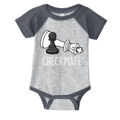 Chess Checkmate Chess Player King Pawn Graphic Infant Baby Jersey Bodysuit