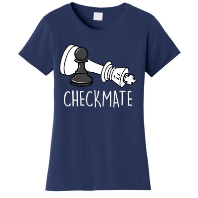 Chess Checkmate Chess Player King Pawn Graphic Women's T-Shirt