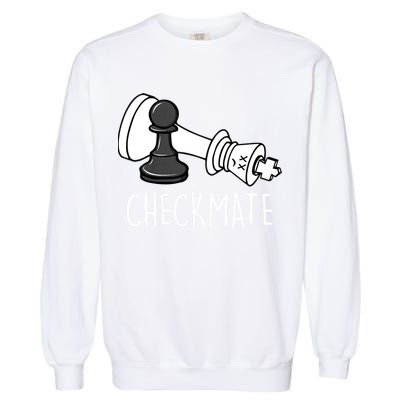 Chess Checkmate Chess Player King Pawn Graphic Garment-Dyed Sweatshirt