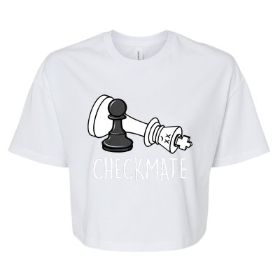 Chess Checkmate Chess Player King Pawn Graphic Bella+Canvas Jersey Crop Tee