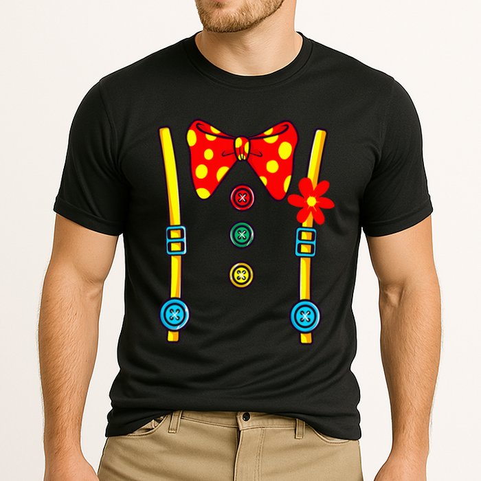 Clown Costume Circus Birthday Party Halloween Cooling Performance Crew T-Shirt