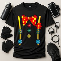 Clown Costume Circus Birthday Party Halloween Cooling Performance Crew T-Shirt