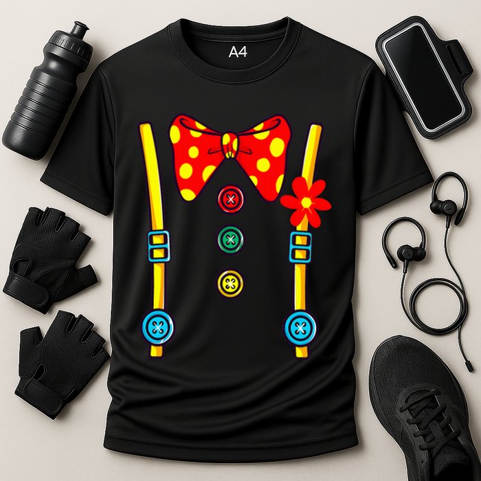 Clown Costume Circus Birthday Party Halloween Cooling Performance Crew T-Shirt