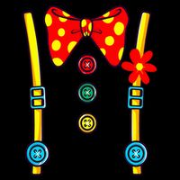 Clown Costume Circus Birthday Party Halloween Cooling Performance Crew T-Shirt