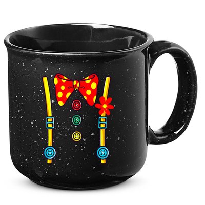 Clown Costume Circus Birthday Party Halloween 15oz Campfire Ceramic Mug
