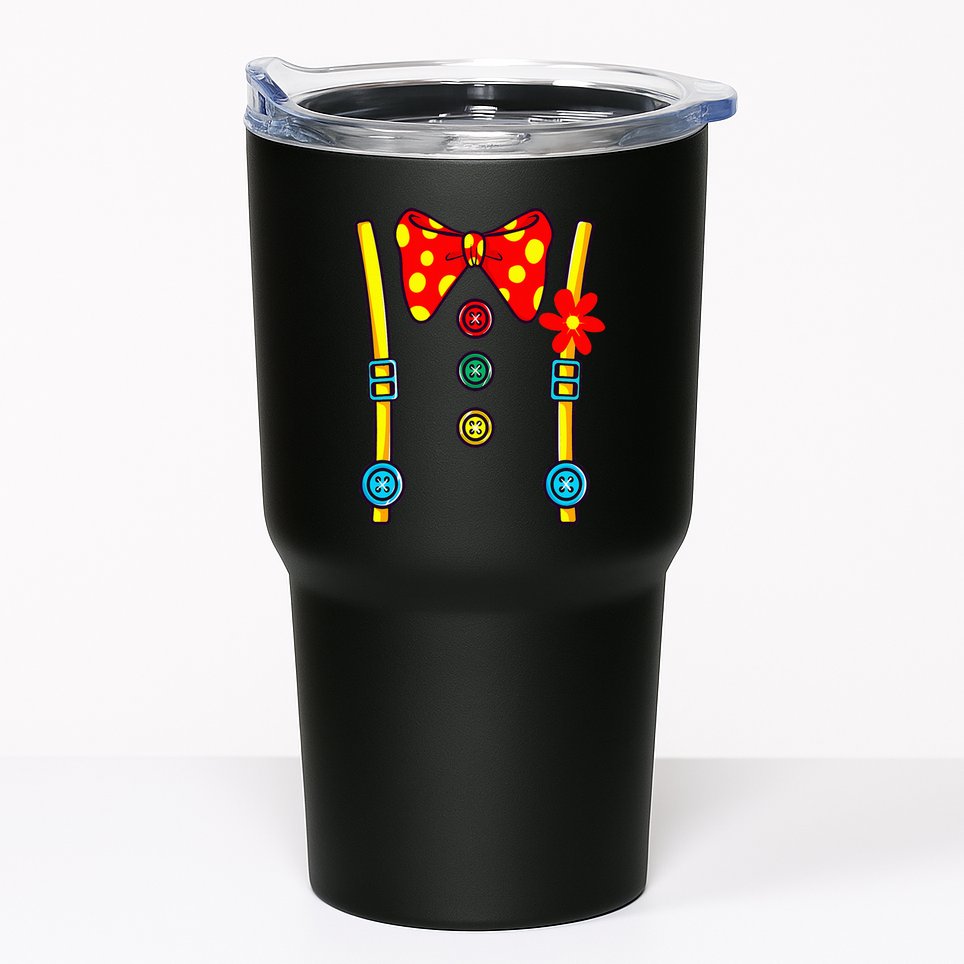 Clown Costume Circus Birthday Party Halloween Tumbler