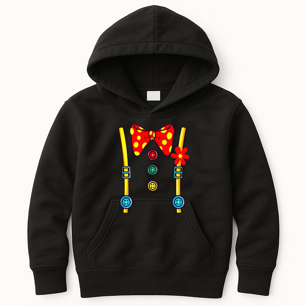 Clown Costume Circus Birthday Party Halloween Kids Hoodie