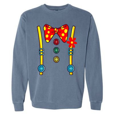 Clown Costume Circus Birthday Party Halloween Garment-Dyed Sweatshirt