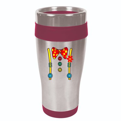 Clown Costume Circus Birthday Party Halloween 16oz Travel Tumbler