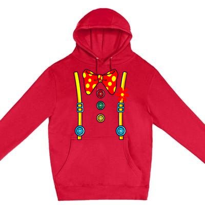 Clown Costume Circus Birthday Party Halloween Premium Pullover Hoodie