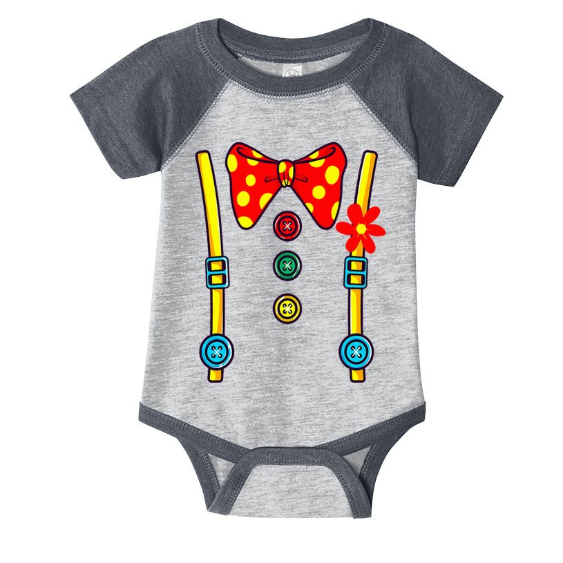 Clown Costume Circus Birthday Party Halloween Infant Baby Jersey Bodysuit