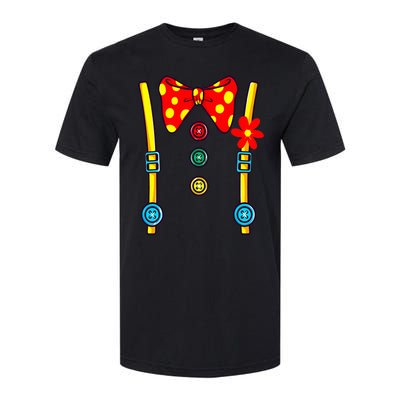 Clown Costume Circus Birthday Party Halloween Softstyle CVC T-Shirt