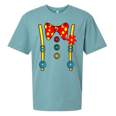 Clown Costume Circus Birthday Party Halloween Sueded Cloud Jersey T-Shirt